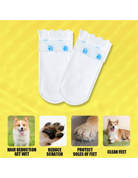 Botas desechables para perros Suxgumoe 20 piezas Grande