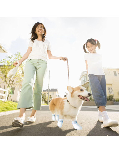 Botas desechables para perros Suxgumoe 20 piezas Grande