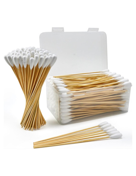 200 Bastones de Algodón Grandes para Oídos de Perro XTM