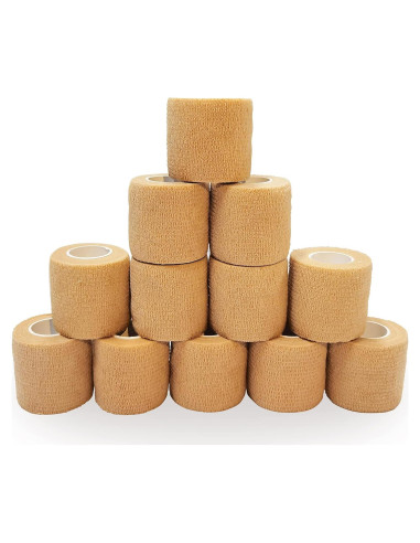 Cinta Cohesiva Autoadherente Superbe 12 Rollos 5cm x 4.5m