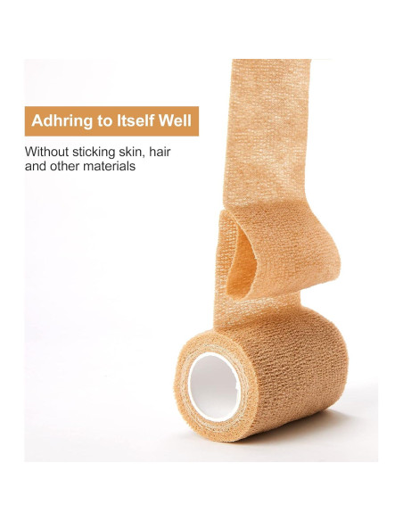 Cinta Cohesiva Autoadherente Superbe 12 Rollos 5cm x 4.5m