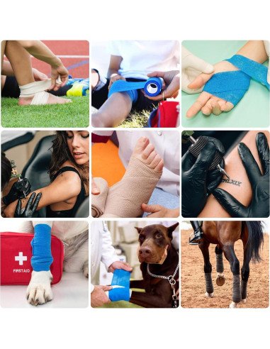 Cinta Cohesiva Autoadherente Superbe 12 Rollos 5cm x 4.5m