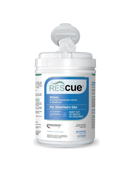 Toallitas Desinfectantes REScue para Mascotas - 160 Unidades