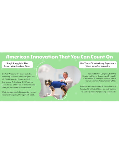 Traje de Recuperación Quirúrgica para Perros SurgiSnuggly ML