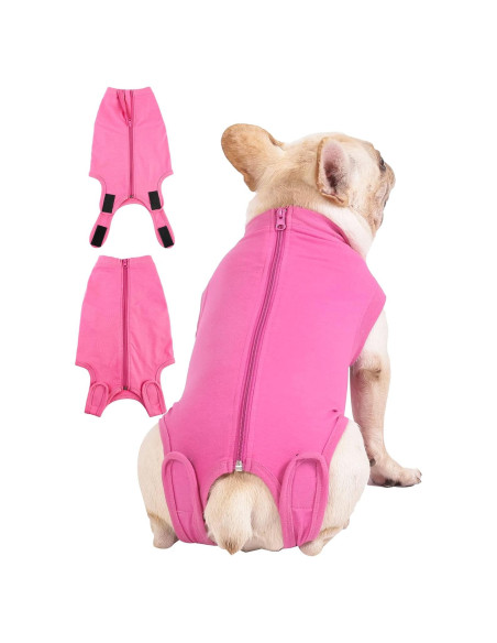 Traje de Recuperación para Perros Caslfuca Mediano Rosa