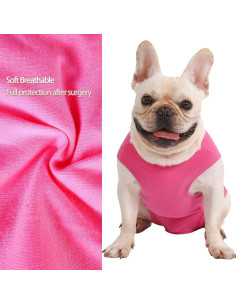 Traje de Recuperación para Perros Caslfuca Mediano Rosa 2