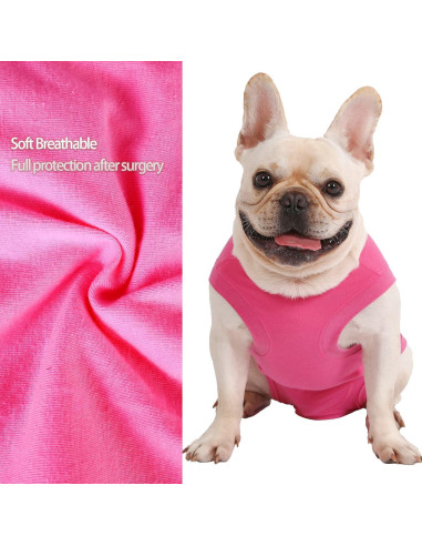 Traje de Recuperación para Perros Caslfuca Mediano Rosa