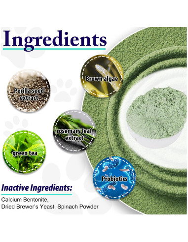 Polvo Dental KZUO para Perros y Gatos - Limpieza Efectiva