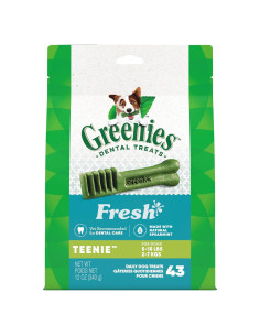 Golosinas Dentales Greenies para Perros Menta 340 g