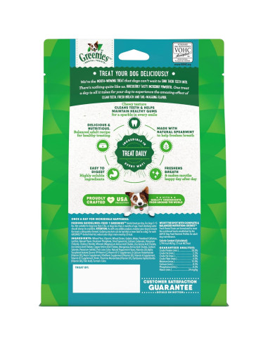 Golosinas Dentales Greenies para Perros Menta 340 g