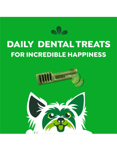 Golosinas Dentales Greenies para Perros Menta 340 g