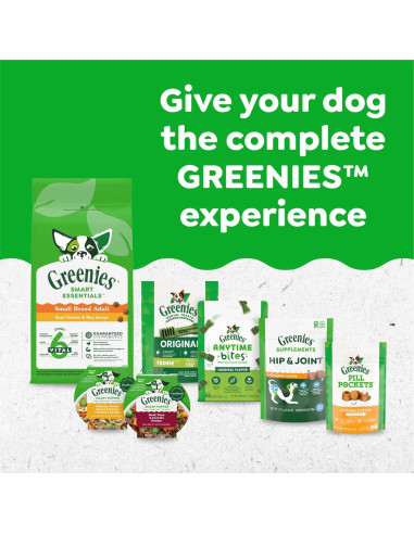 Golosinas Dentales Greenies para Perros Menta 340 g