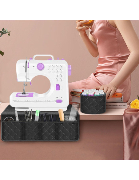 Alfombrilla para Máquina de Coser Grekos 66x66 cm con Bolsillos Alfombrilla para Máquina de Coser Grekos 66x66 cm con Bolsillos