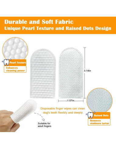 Toallitas Dentales Volmees para Perros y Gatos 50 Piezas