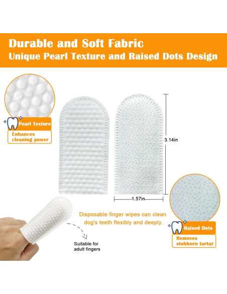 Toallitas Dentales Volmees para Perros y Gatos 50 Piezas