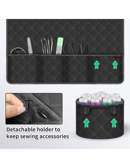Alfombrilla para Máquina de Coser Grekos 66x66 cm con Bolsillos Alfombrilla para Máquina de Coser Grekos 66x66 cm con Bolsillos