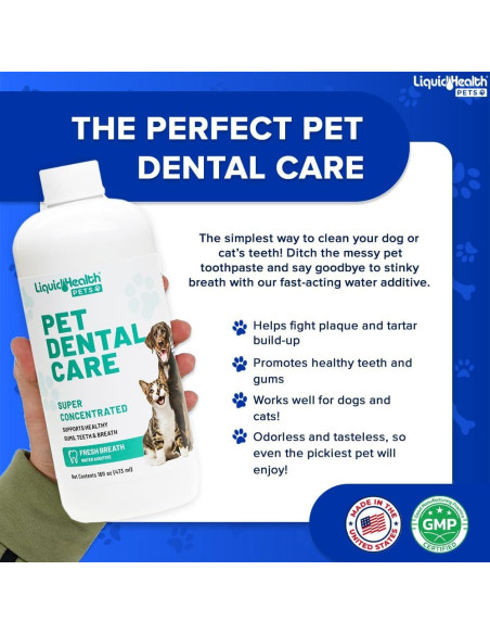Aditivo de Agua Dental Liquid Health 473 ml para Mascotas