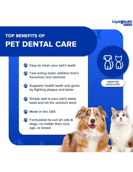 Aditivo de Agua Dental Liquid Health 473 ml para Mascotas