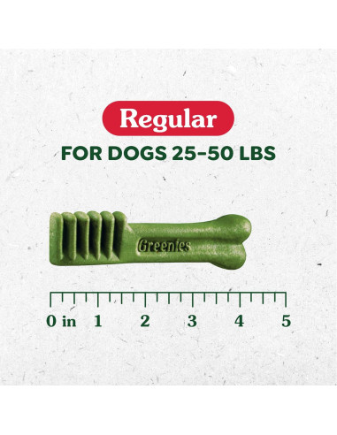 Golosinas Dentales Greenies para Perros 340g Sabor Menta