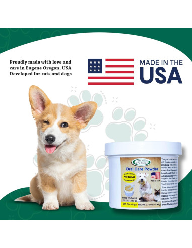 Polvo Dental Mad About Organics para Perros y Gatos - 77.96g