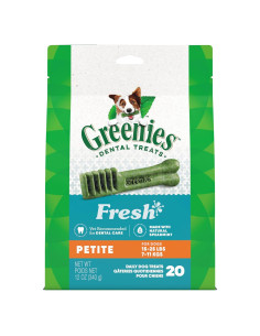 Golosinas Dentales Greenies para Perros 340g Sabor Menta