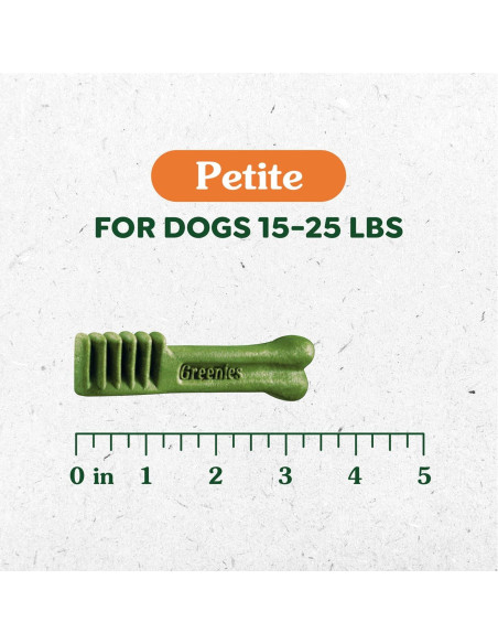 Golosinas Dentales Greenies para Perros 340g Sabor Menta