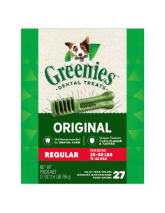 Greenies Original Treats Dentales para Perros 27 Unidades