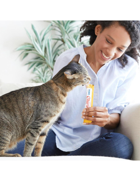 Golosinas para Gatos INABA Churu 20 Tubos 0.5 Onzas Mariscos