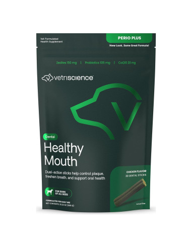 Palitos Dentales para Perros VetriScience 30 Unidades Pollo