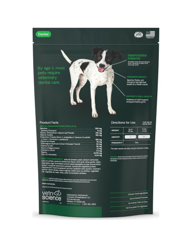 Palitos Dentales para Perros VetriScience 30 Unidades Pollo