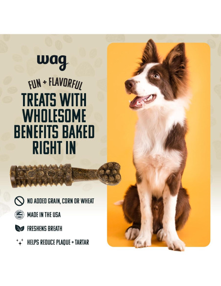 Wag Chews Dentales Amazon para Perros Grandes 1,02 kg