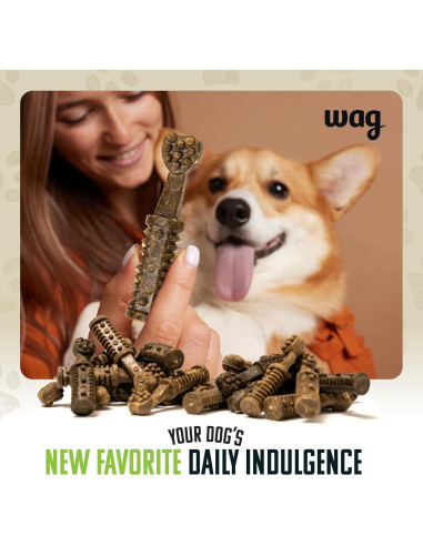 Wag Chews Dentales Amazon para Perros Grandes 1,02 kg