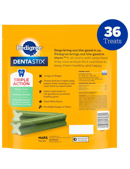 Golosinas Dentales Pedigree Dentastix para Perros Grandes 1.87 kg
