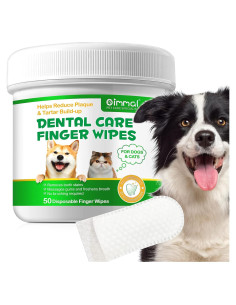 Toallitas de limpieza dental para perros RTBYUE 50PCS