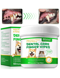Toallitas de limpieza dental para perros RTBYUE 50PCS 2