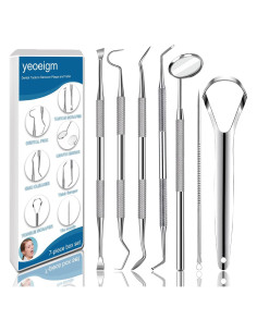 Juego de 7 herramientas dentales YeoEigm - Acero inoxidable