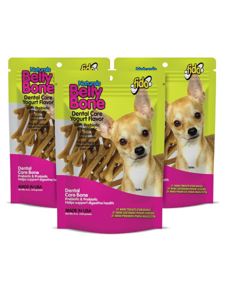 Huesos de Barriga Naturales Fido para Perros Mini - 21 Unidades