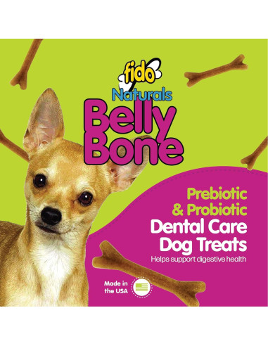Huesos de Barriga Naturales Fido para Perros Mini - 21 Unidades