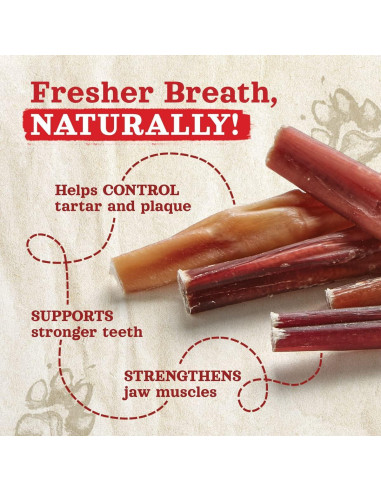 Palitos de Bully Natural Farm 15 Unidades 100% Carne de Res