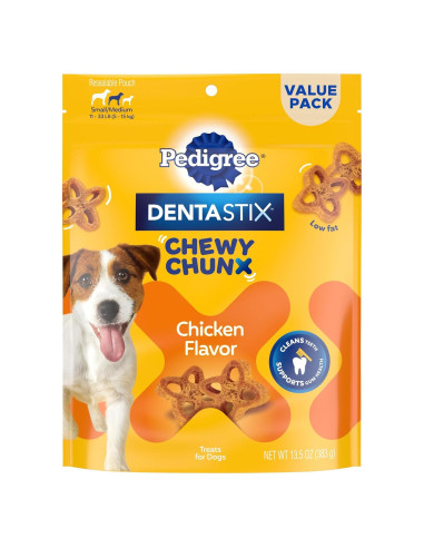 Golosinas Dentales Pedigree DentaStix Chewy Chunx 382g Pollo