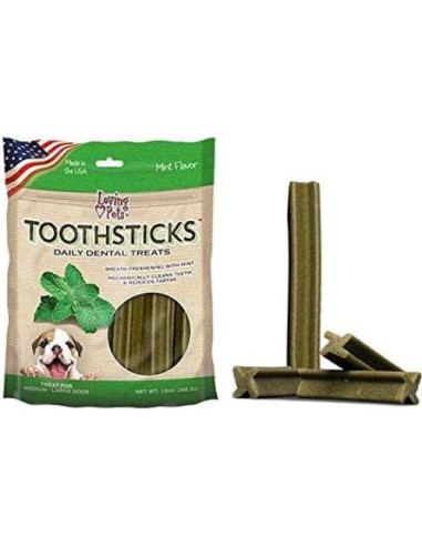Palitos Dentales Loving Pets para Perros Medianos/Grandes 15 cm
