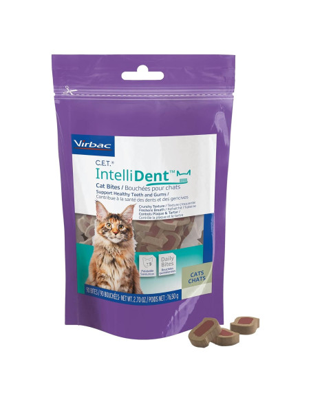Galletas para Gatos Virbac C.E.T. IntelliDent Cuidado Dental 90g