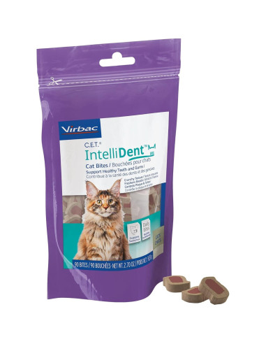 Galletas para Gatos Virbac C.E.T. IntelliDent Cuidado Dental 90g