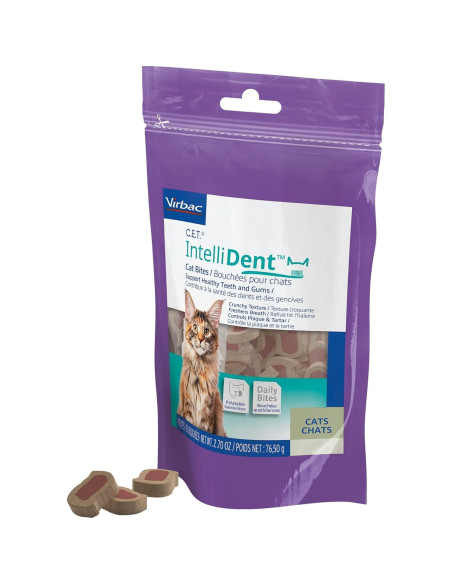 Galletas para Gatos Virbac C.E.T. IntelliDent Cuidado Dental 90g