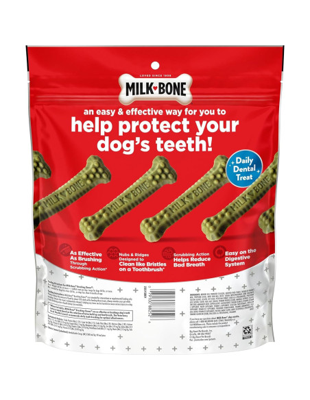 Golosinas Dentales para Perros Milk-Bone 686g Sabor Menta
