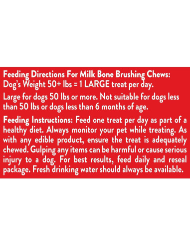 Golosinas Dentales para Perros Milk-Bone 686g Sabor Menta