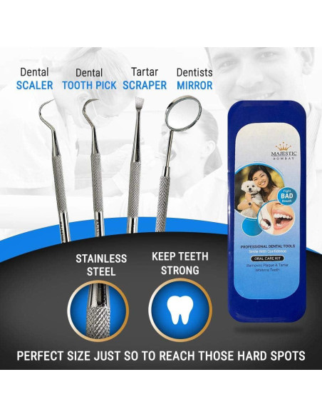 Kit de Higiene Dental Majestic Bombay - 4 Herramientas Esenciales