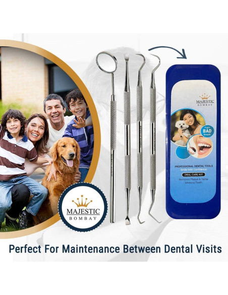 Kit de Higiene Dental Majestic Bombay - 4 Herramientas Esenciales