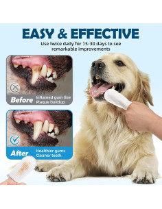 Toallitas Dentales para Perros y Gatos LATAVOLA 60 Unidades 2