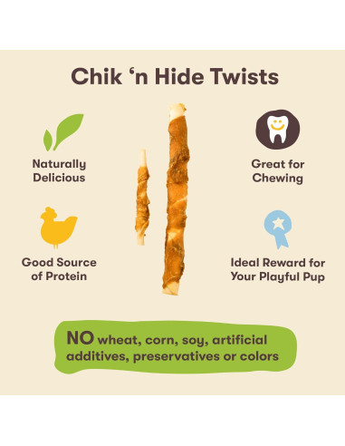 Giros de Pollo Envuelto en Piel Cruda Pet 'n Shape 0.45 kg